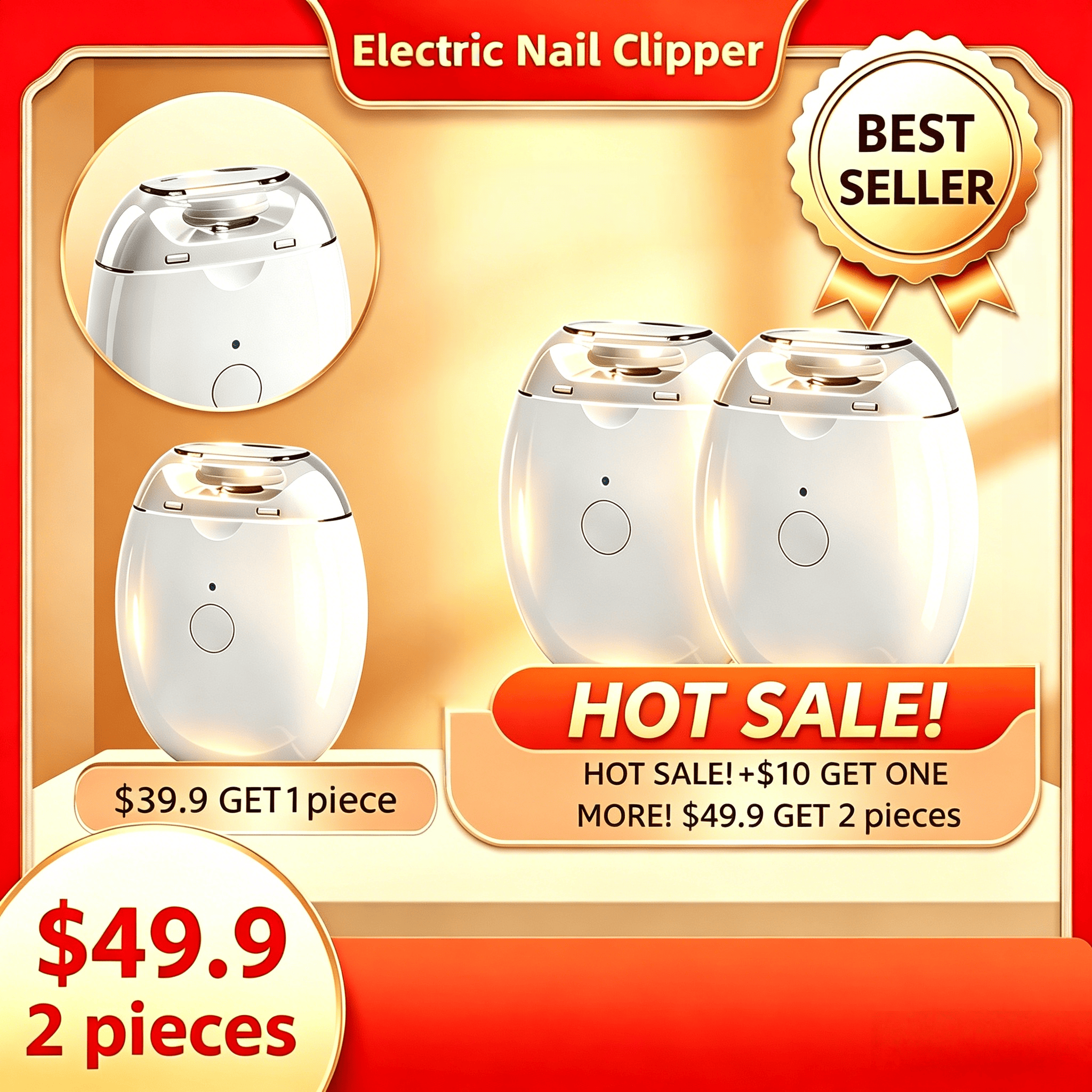 💅✨Electric Nail Trimmer That Won’t Nick Skin for Adults and Children👶🔧