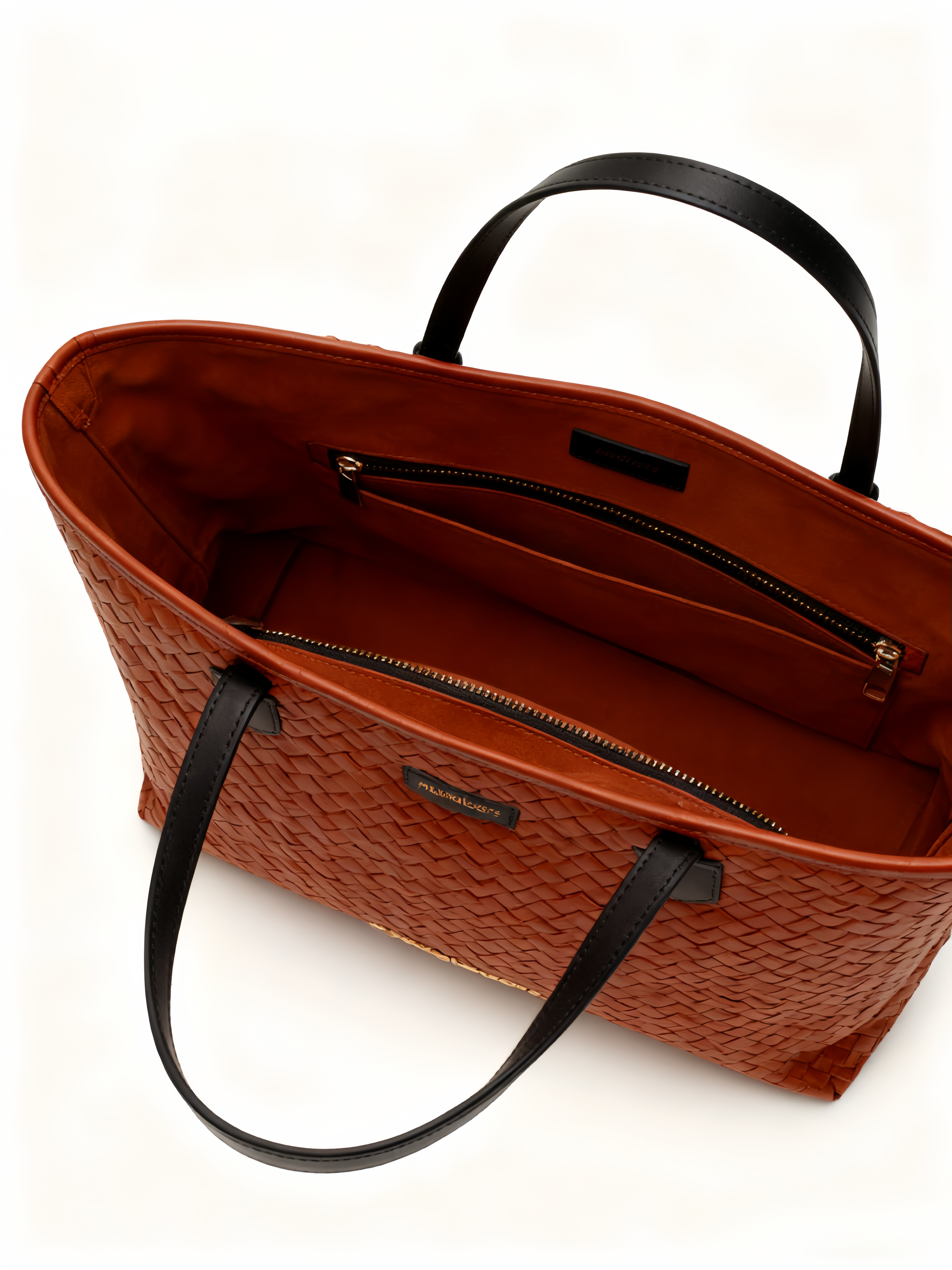 Purselovers Caramel Woven Tote Bag