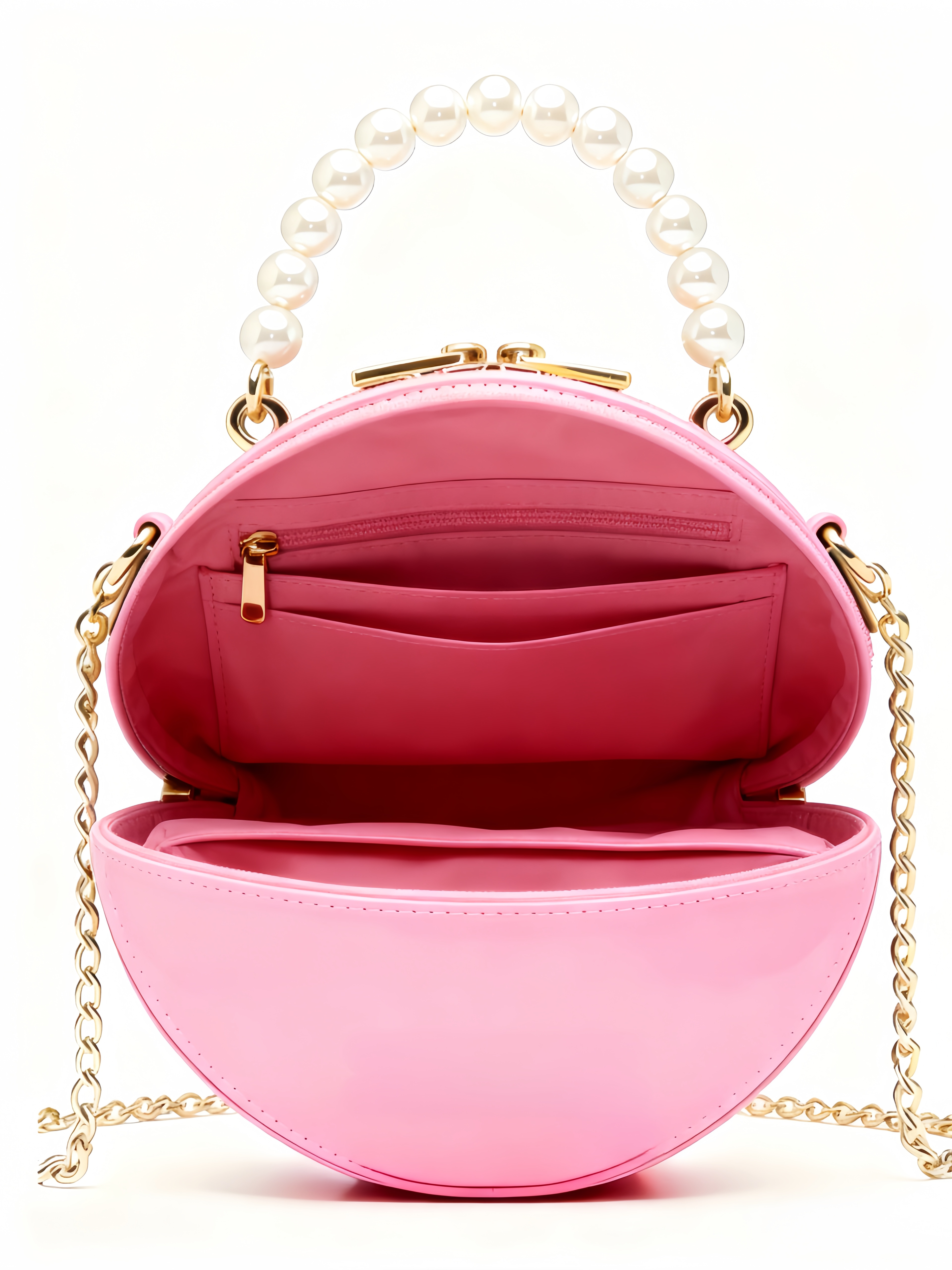 Purselovers Cherry Blossom Pink Pearl Round Cake Gold Label Handbag