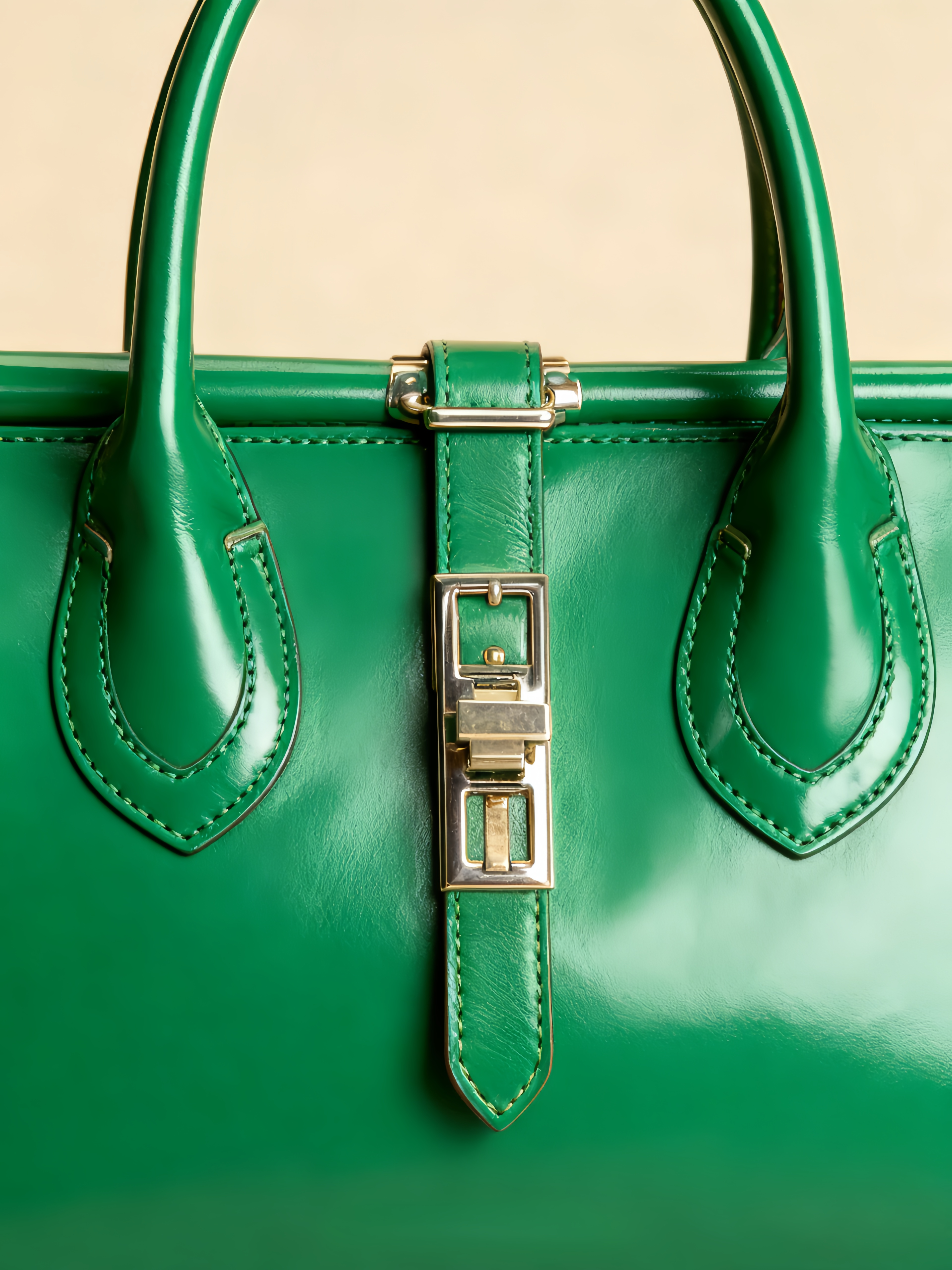Purselovers Pine Green Vintage Oil Wax Leather Handbag