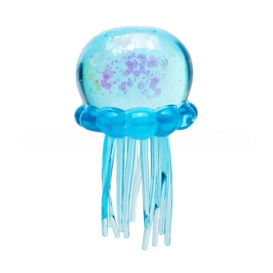 ✨ Cute Glitter Jellyfish Squishy, Easter Basket Stuffer for Kids