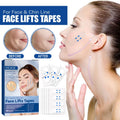40 Pcs Face Tape Lifting Invisible Patch for Wrinkles, Jowls, Double Chin, Neck, Eye, Waterproof High Elasticity V Shape Lift Tape Stickers, Instant Makeup Bands