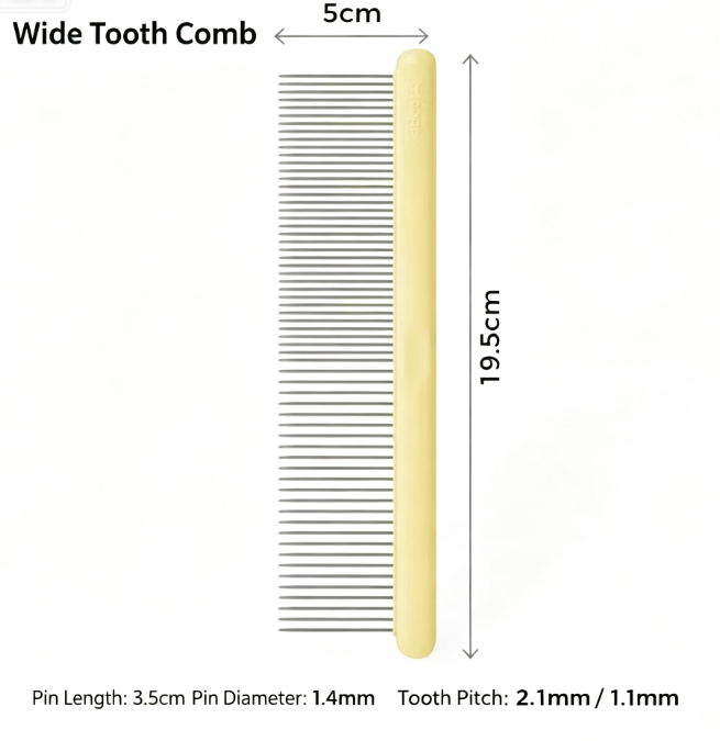 Pet comb, cat comb, cat hair comb, dog hair comb, pin brush comb, detangling comb, loose hair comb (recommended by an 8-year pet owner, super useful).
