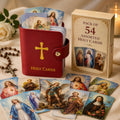 ✝️ Catholic Holy Card Holder – Pocket Prayer Card Organizer with Snap Closure