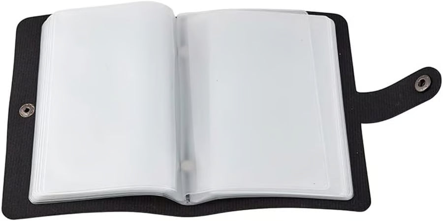 ✝️ Catholic Holy Card Holder – Pocket Prayer Card Organizer with Snap Closure