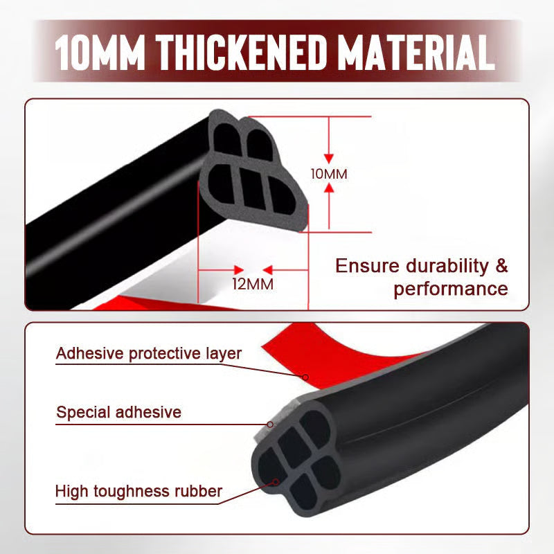 70%OFF Car Noise Reduction Dust-proof Rubber Seal Strip