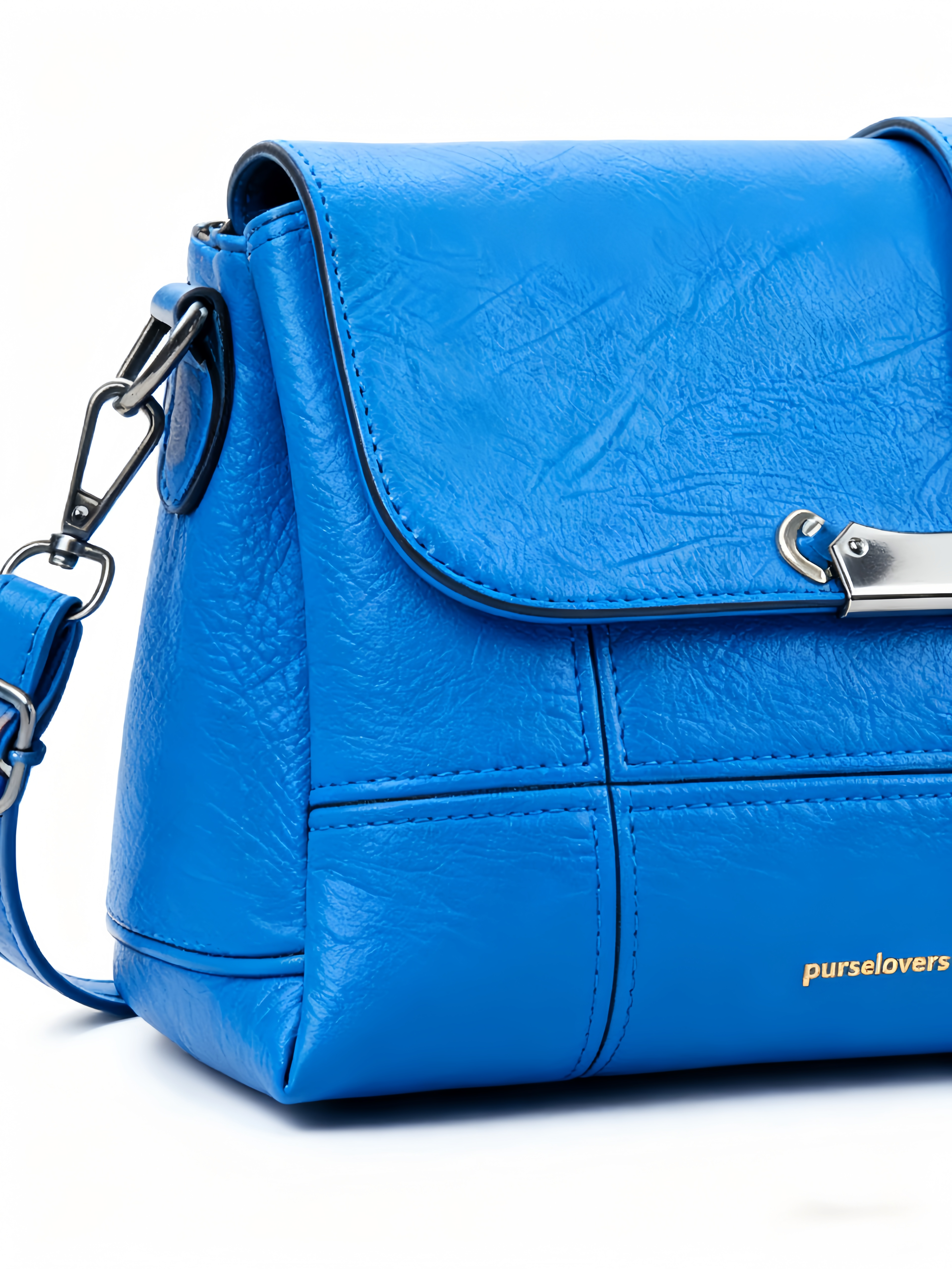 Purselovers Azure Haze Blue Gold Label Commuter Bag