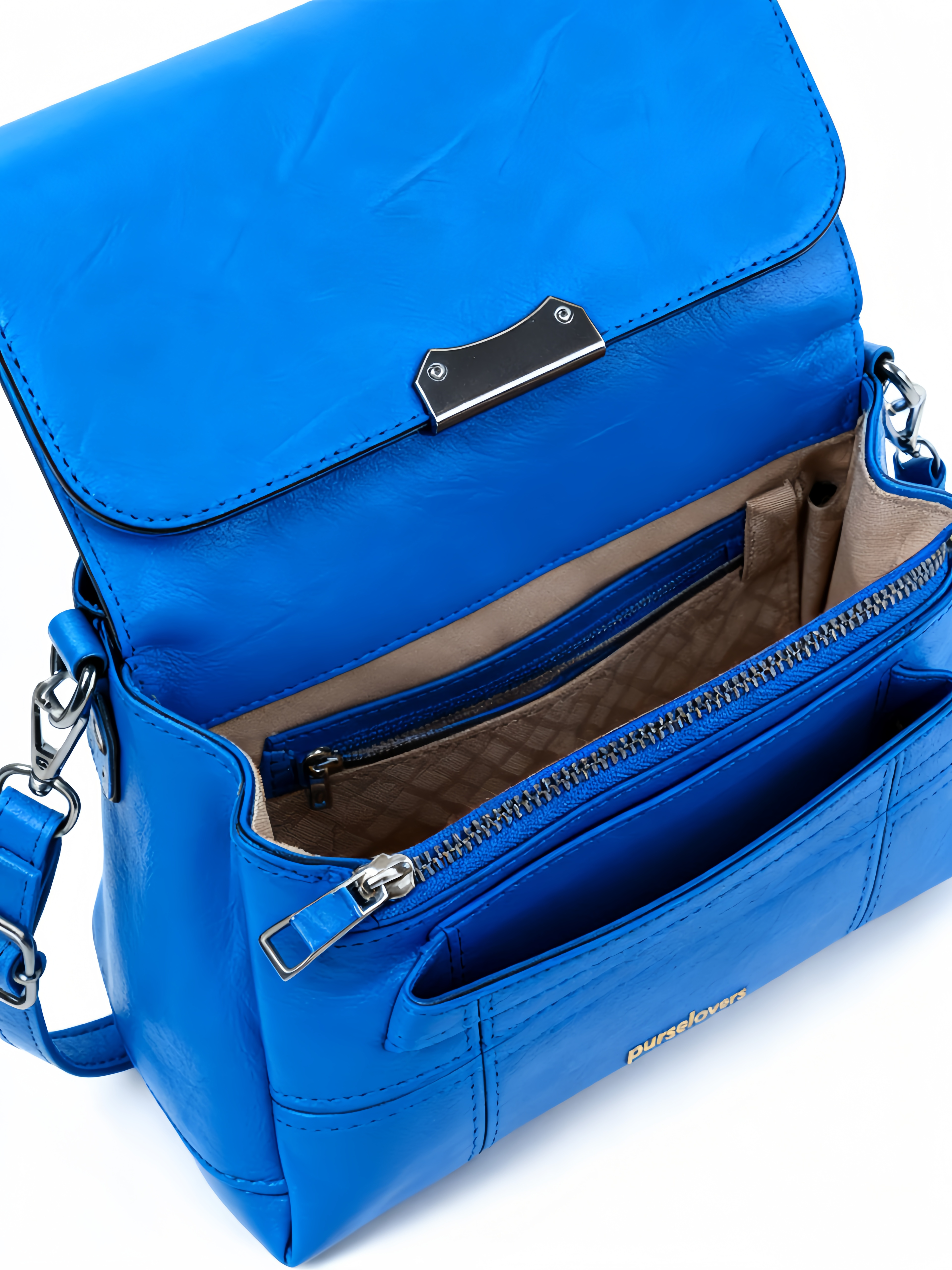 Purselovers Azure Haze Blue Gold Label Commuter Bag