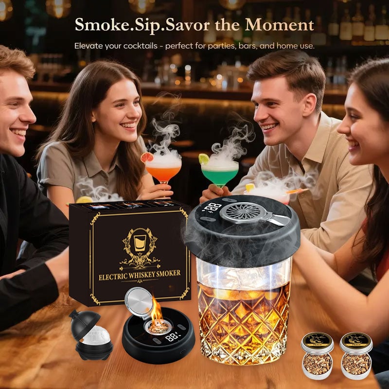 🎁Hot Sale Promotion 39% OFF🔥 Electric Whiskey Smoker Kit