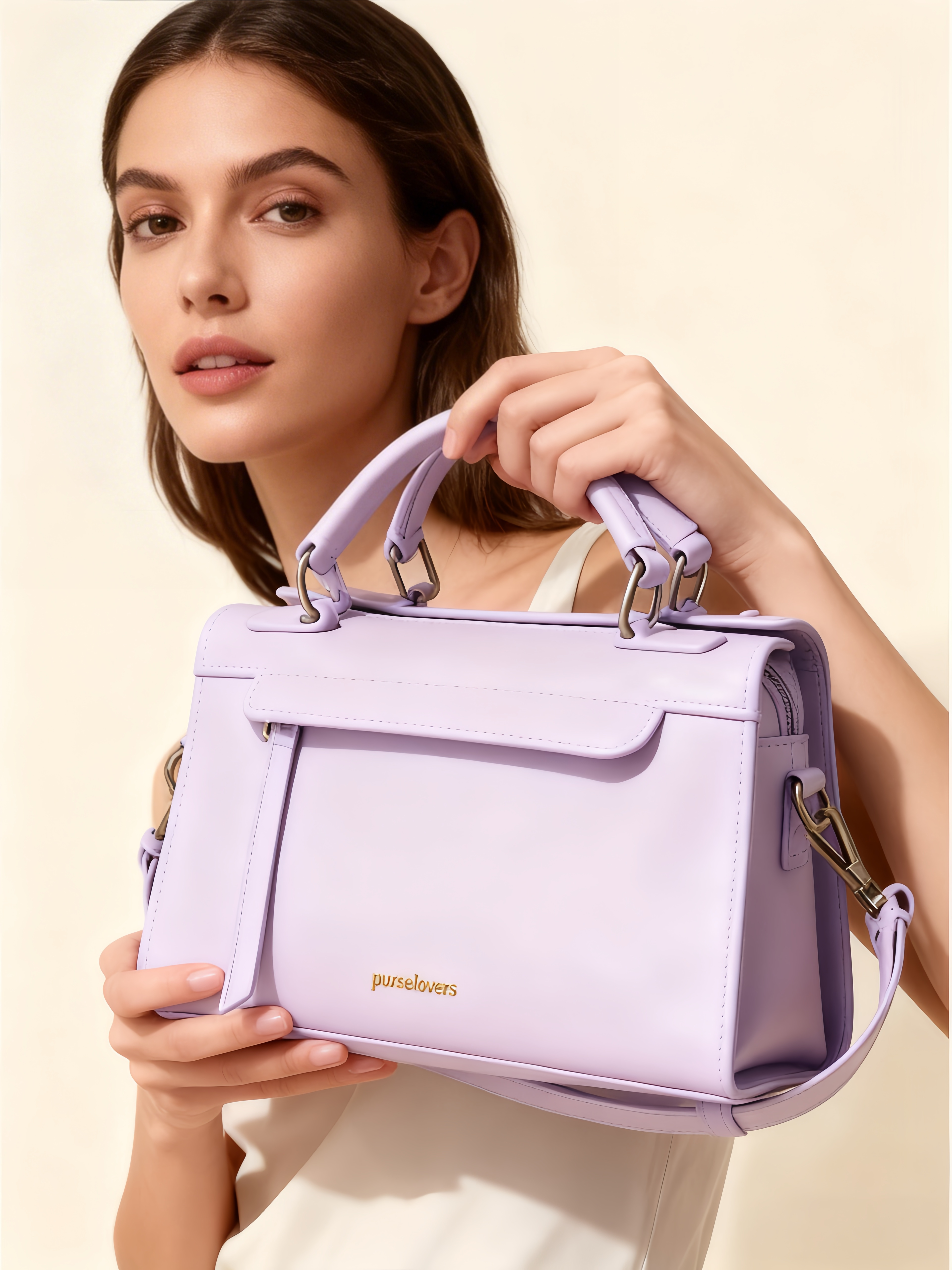 Purselovers Amethyst Taro Purple Vintage Doctor Bag