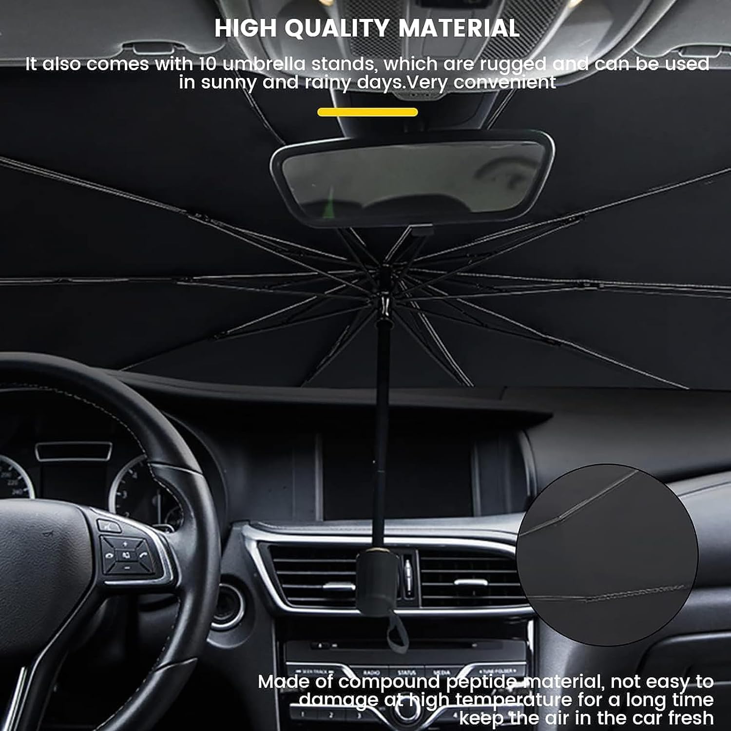 ☀️ Car Windshield Sun Shade Umbrella