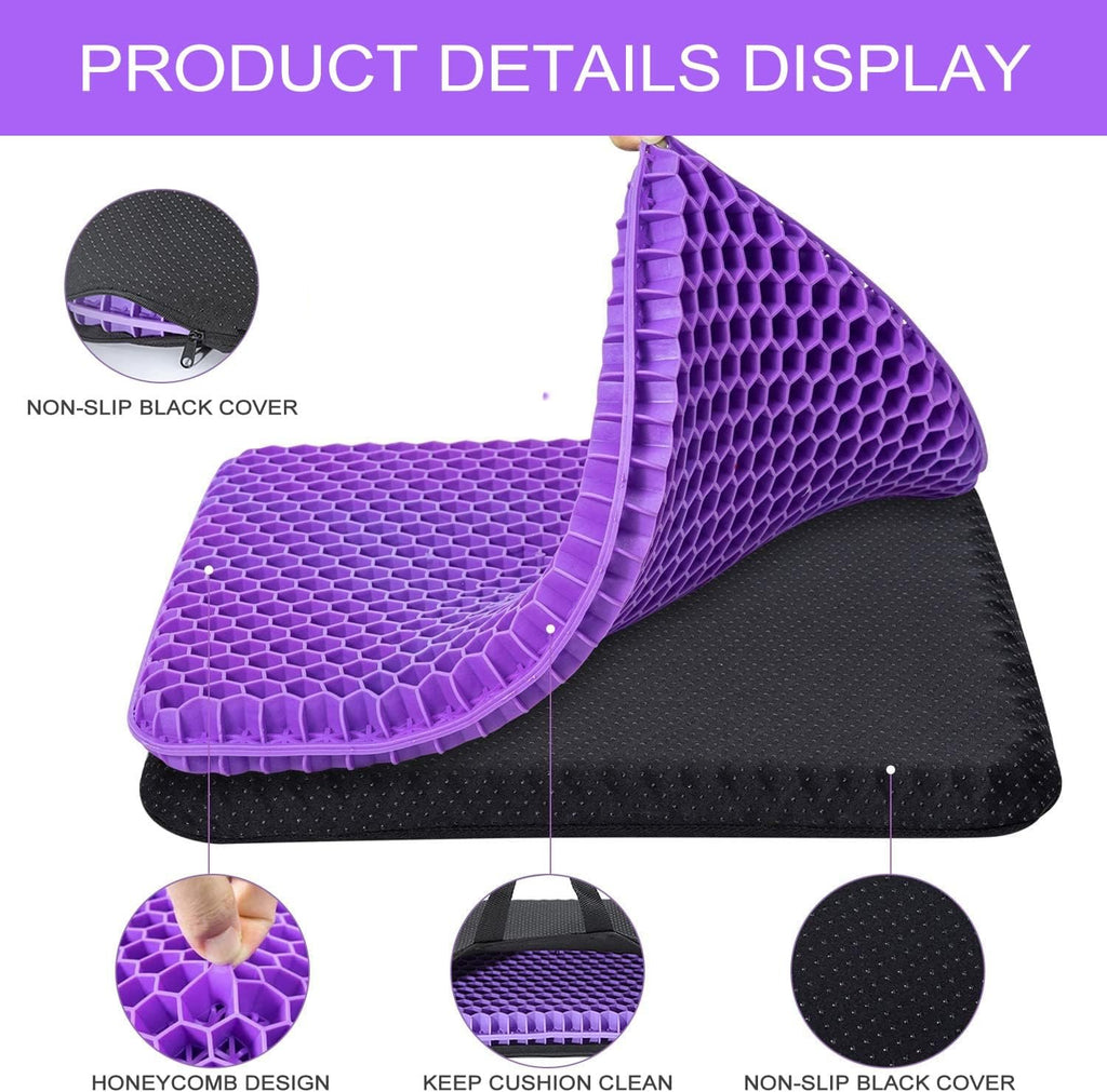 💺 Silicone Gel Seat Cushion for Prolonged Sitting