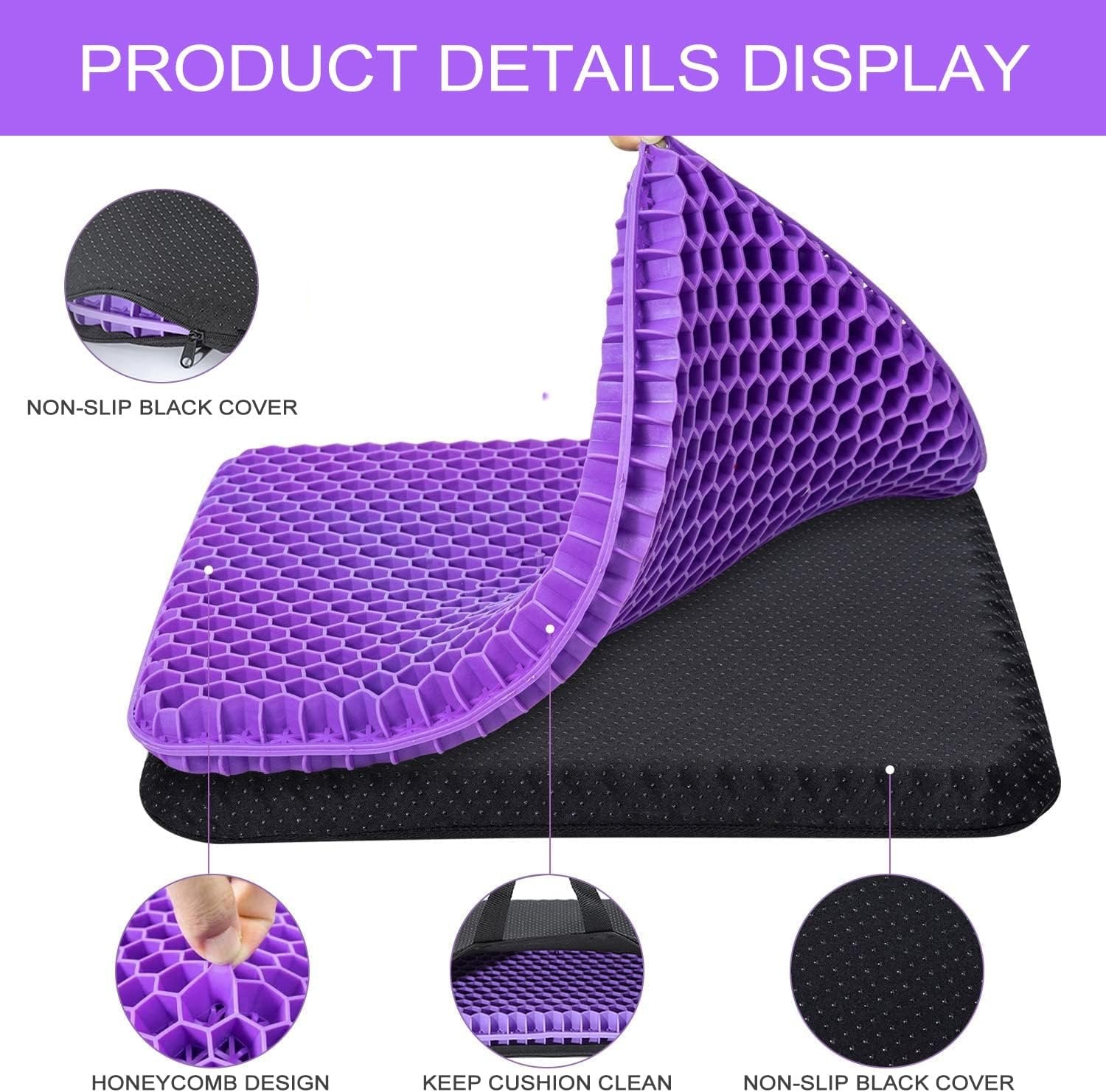 💺 Silicone Gel Seat Cushion for Prolonged Sitting