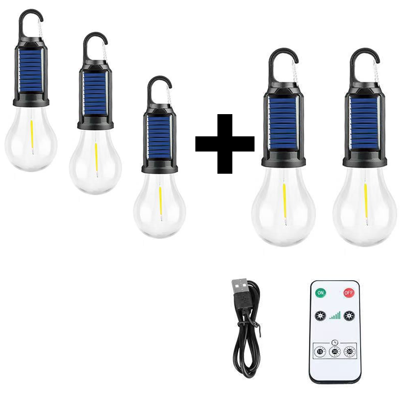 🌞 Solar Tent Camping Light Bulb
