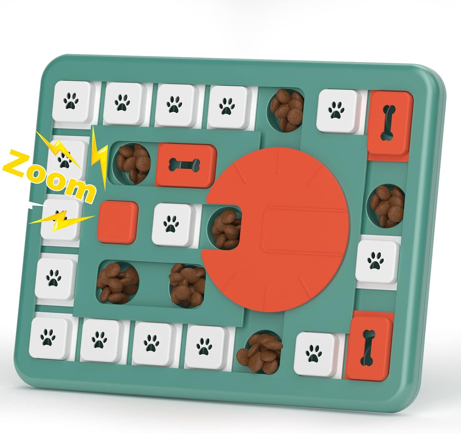 FOXMM Interactive Dog Treat Puzzle Toys for IQ Training & Mental Stimulating,Fun Slow Feeder,Large Medium Small Dogs Enrichment Toys with Squeak Design,Ideal Gifts for Puppies,Cats,Dogs