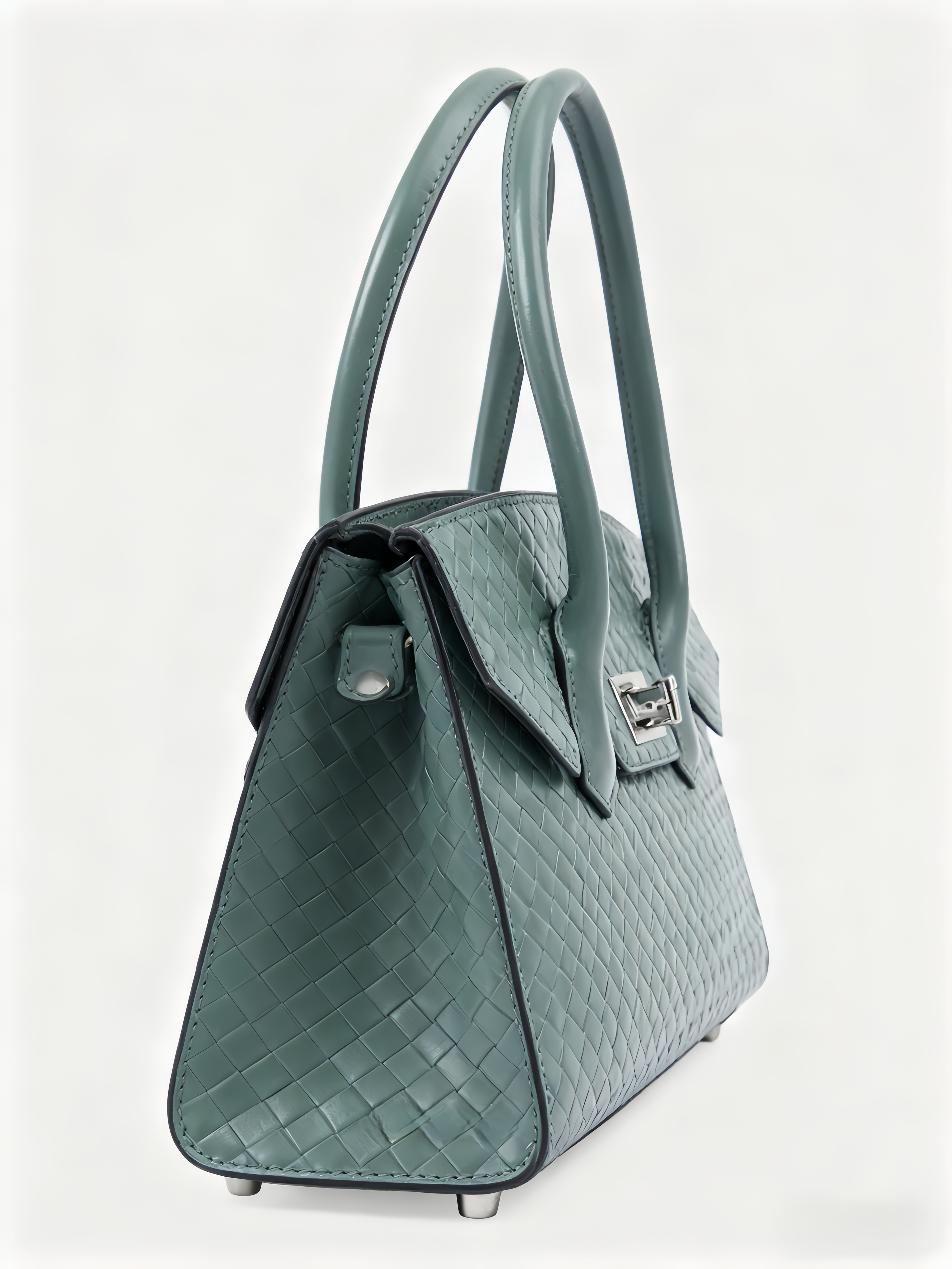 Purselovers woven texture gold label Kelly bag