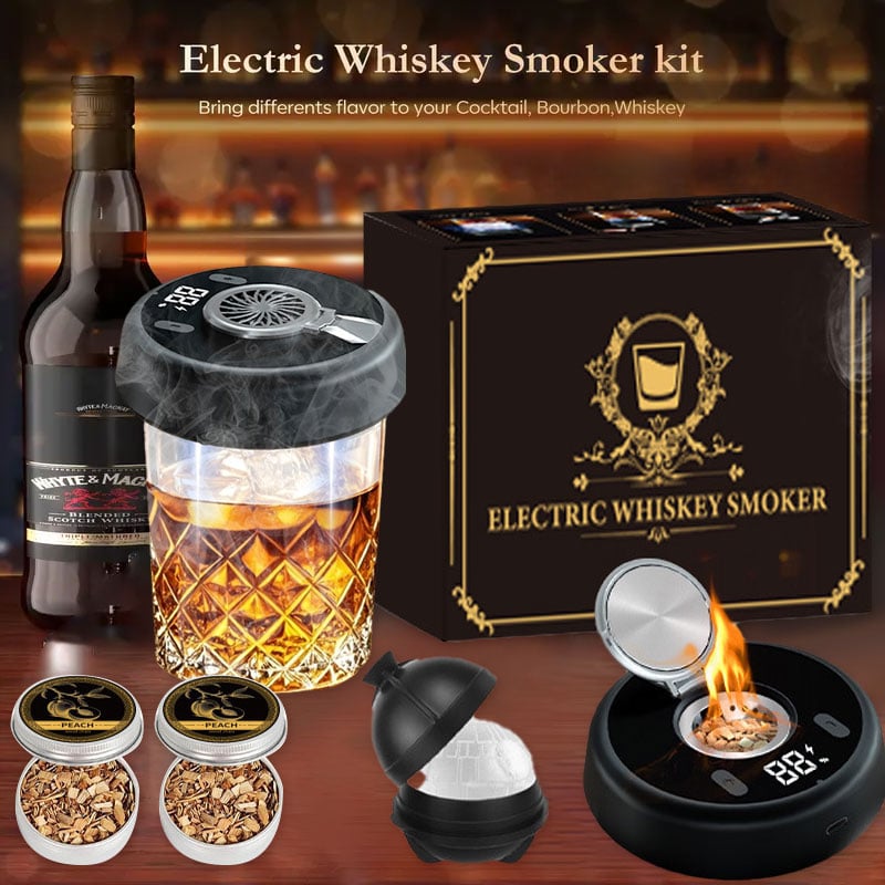 🎁Hot Sale Promotion 39% OFF🔥 Electric Whiskey Smoker Kit