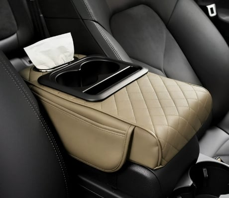 🔥Multifunctional PU Leather Car Armrest Box Mat 😍