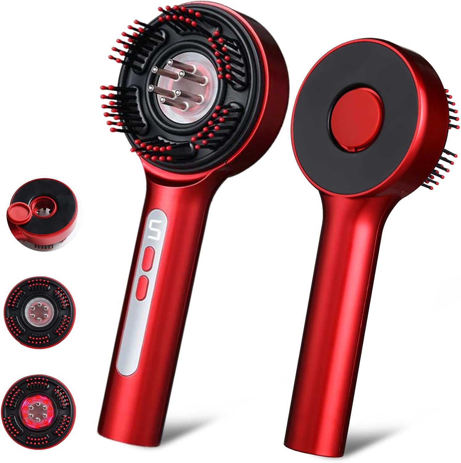 3-in-1 Electric Scalp Massager Hair Growth Hair Oil Applicator, Portable Electric Scalp Brush, IPX7 Waterproof Head Massager