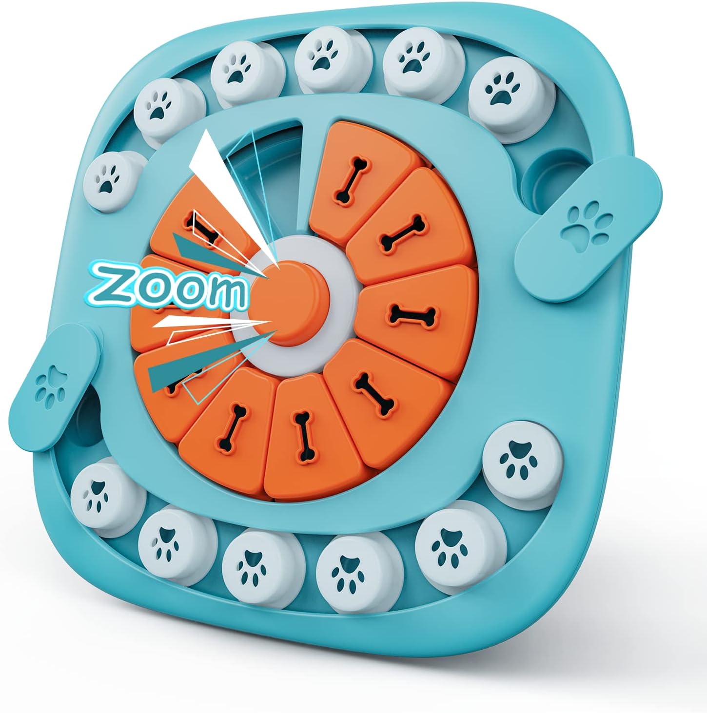 FOXMM Interactive Dog Treat Puzzle Toys for IQ Training & Mental Stimulating,Fun Slow Feeder,Large Medium Small Dogs Enrichment Toys with Squeak Design,Ideal Gifts for Puppies,Cats,Dogs