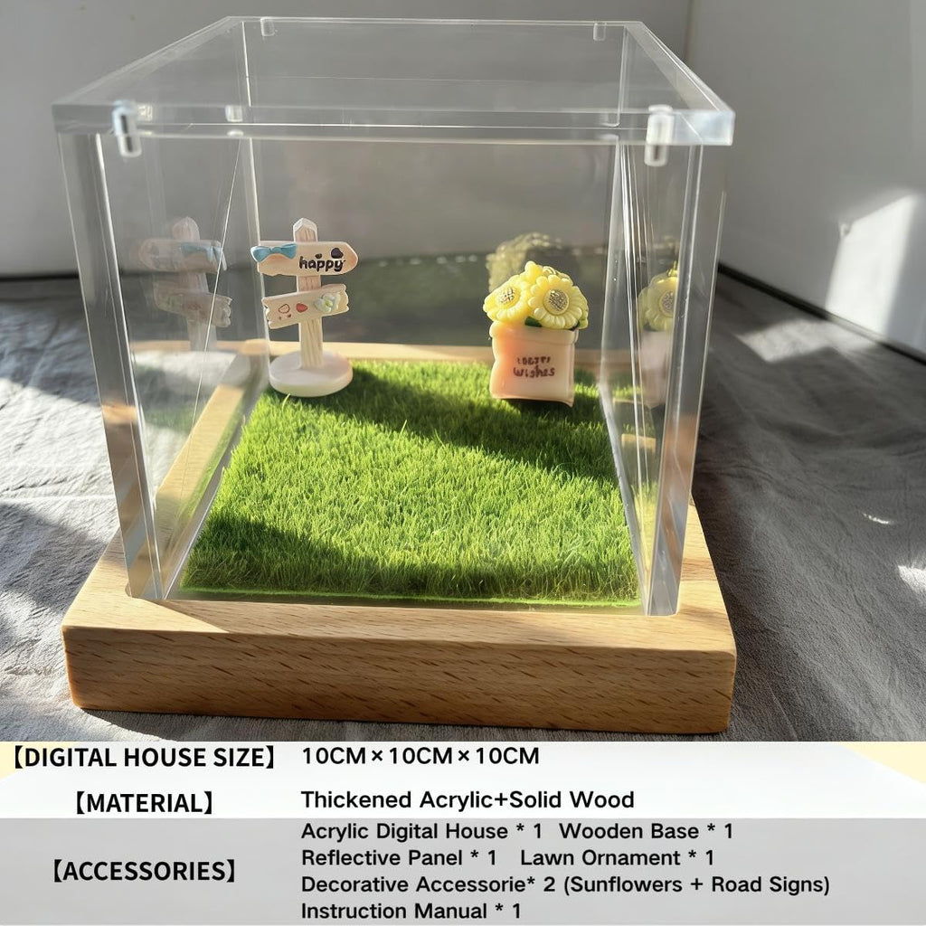 Personalized 3D Holographic Pet Memorial Box, Custom Dog or Cat Memorial Gift with Name - Hologram Video Keepsake for Pet Loss Sympathy, Desktop Ornament for Pet Lovers