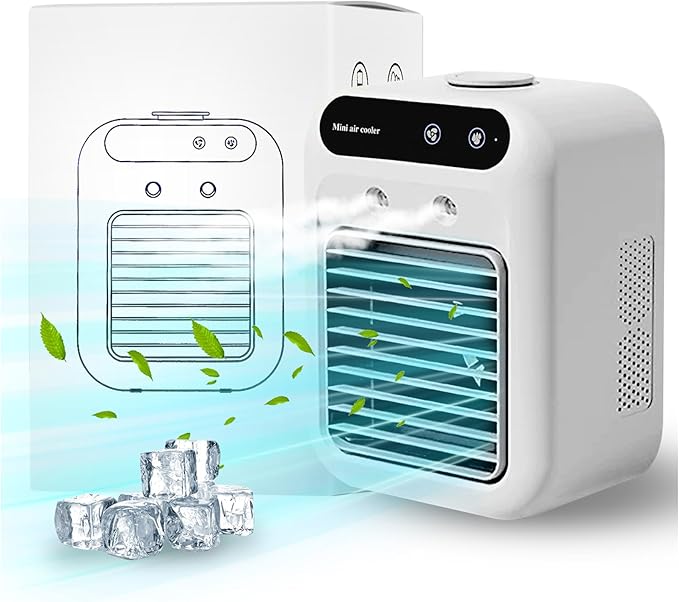 Mini air conditioner and spray humidifier