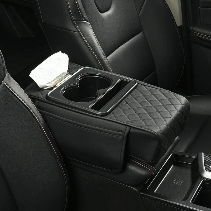 🔥Multifunctional PU Leather Car Armrest Box Mat 😍