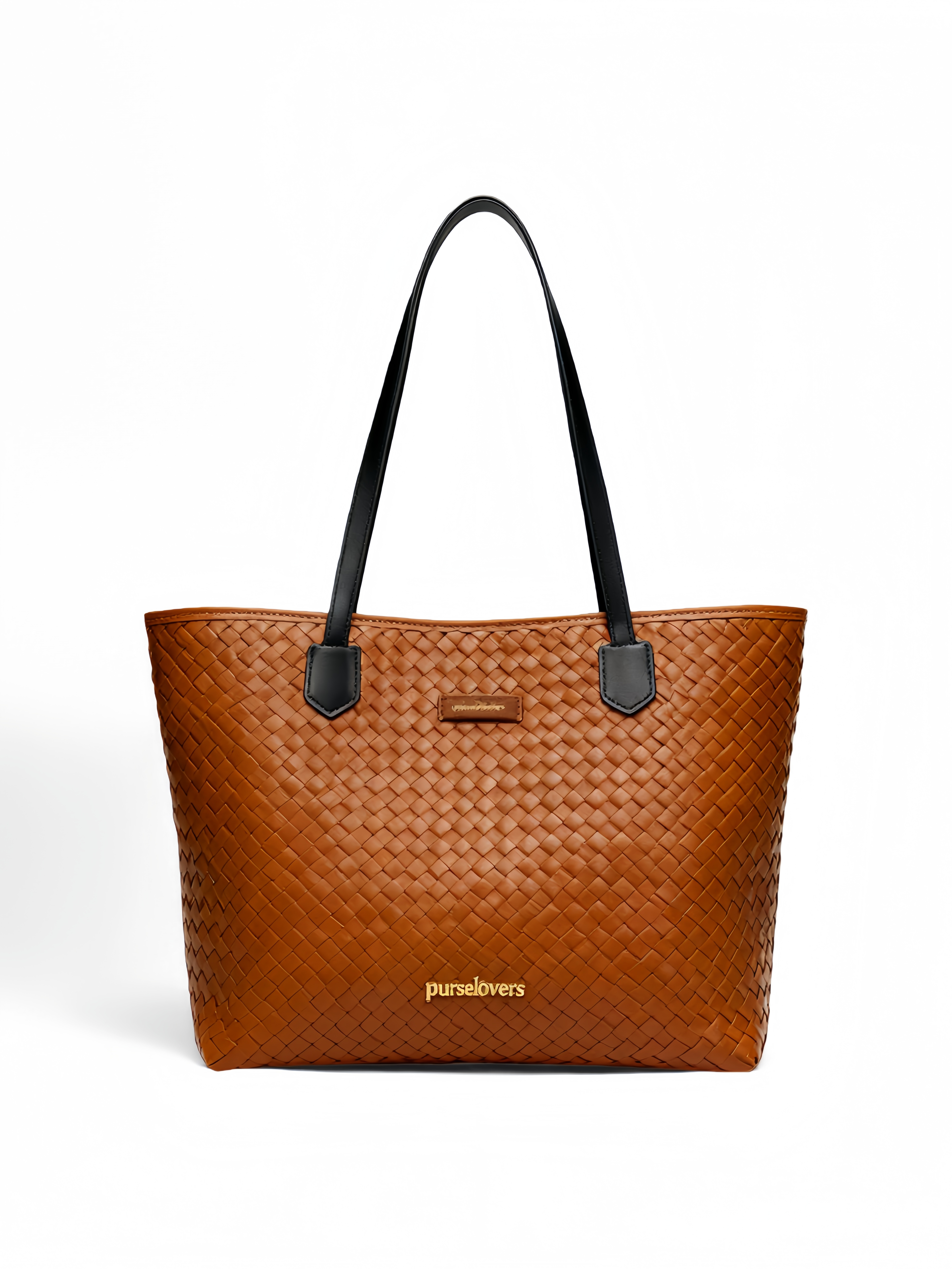 Purselovers Caramel Woven Tote Bag