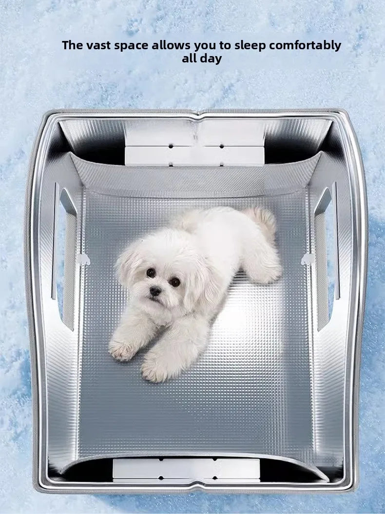 Eco-Friendly Cooling Ice Bed for Cats Dogs Solid Pattern Summer Pet Cat Air Conditioning Tent Winter Dog House Artifact Carton