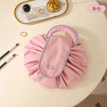 Lazy Cosmetic Bag For Women Ins Portable Large-Capacity Cosmetic Storage Bag Travel Waterproof Bag Drawstring Toiletry Bag