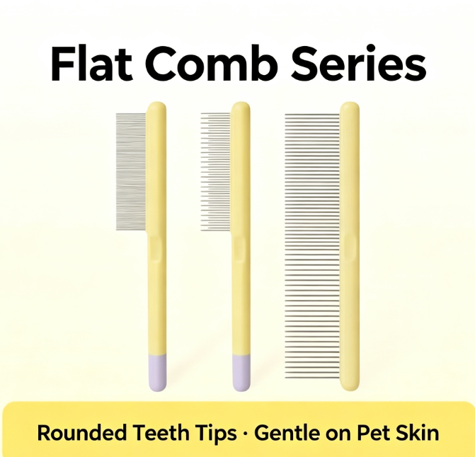 Pet comb, cat comb, cat hair comb, dog hair comb, pin brush comb, detangling comb, loose hair comb (recommended by an 8-year pet owner, super useful).