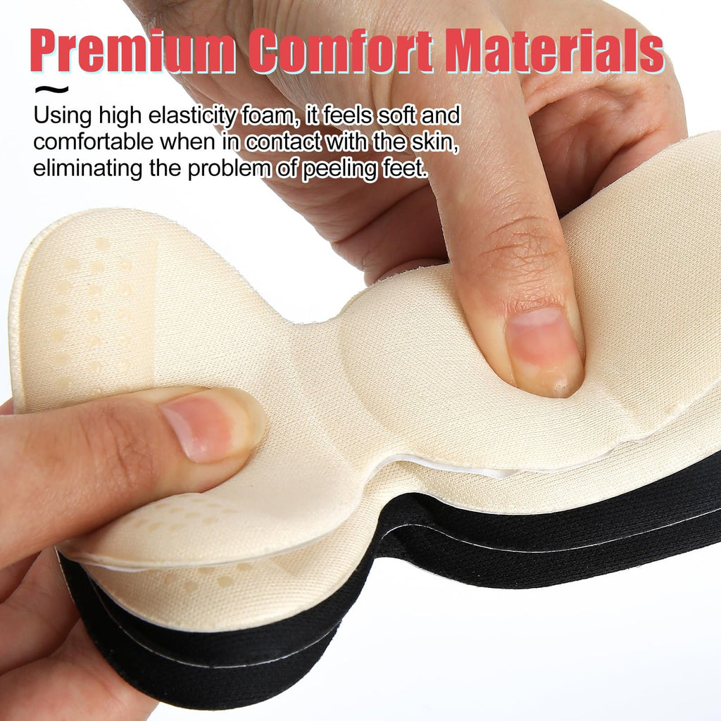 Anti-slip Heel Liners Soft Cushion Heel Protector Pads for Women Men Shoes