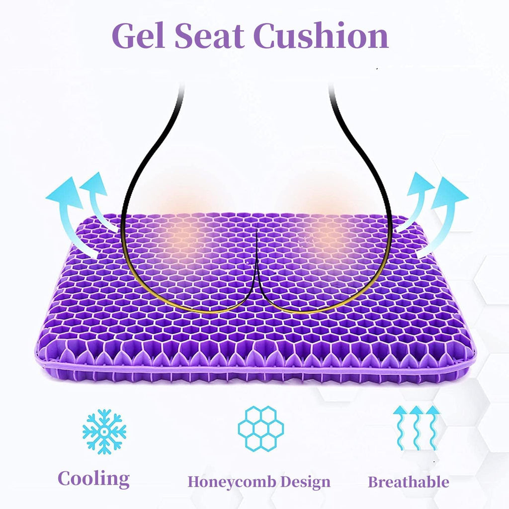 💺 Silicone Gel Seat Cushion for Prolonged Sitting