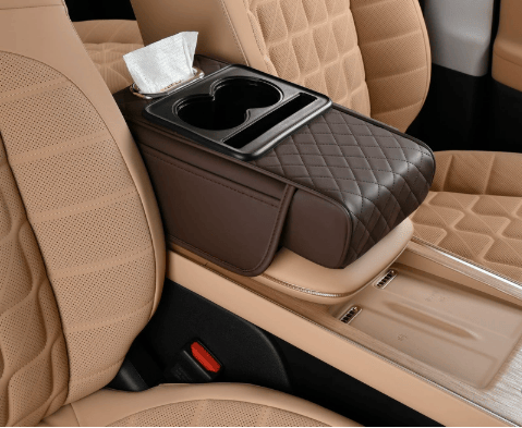 🔥Multifunctional PU Leather Car Armrest Box Mat 😍