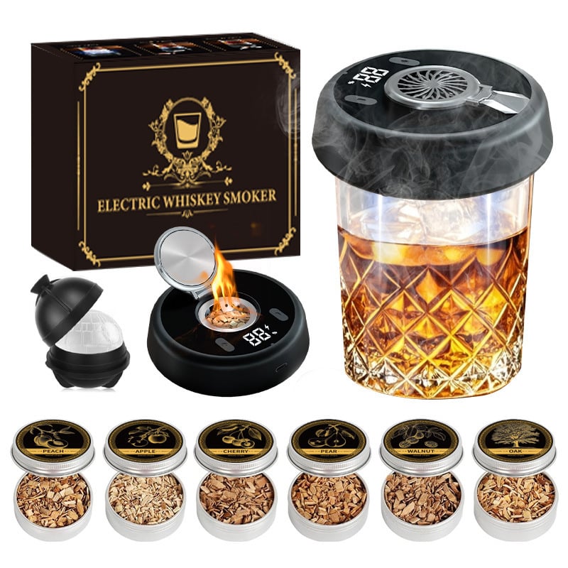 🎁Hot Sale Promotion 39% OFF🔥 Electric Whiskey Smoker Kit