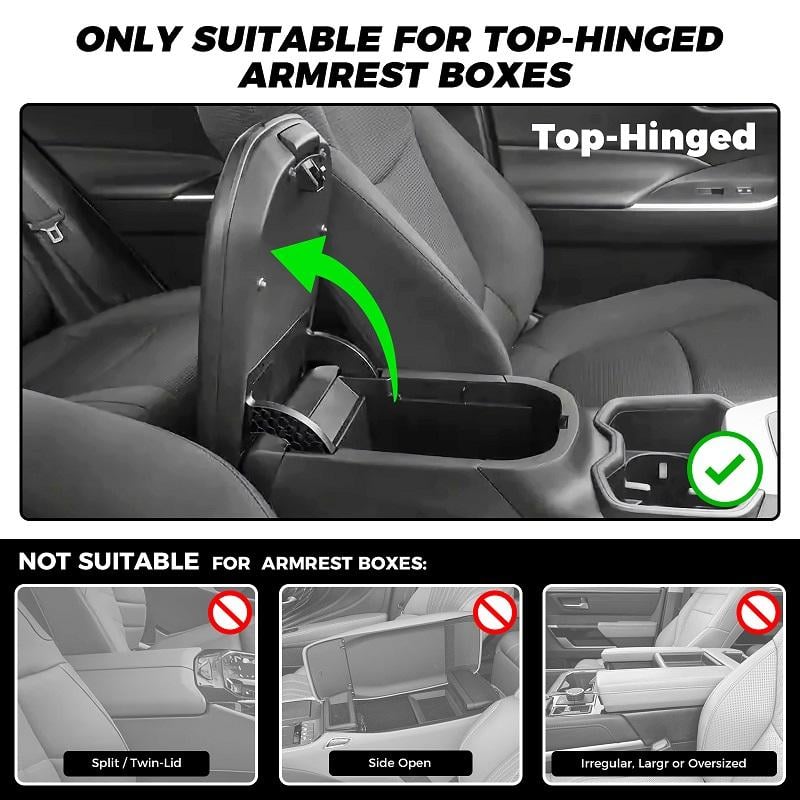 🔥Multifunctional PU Leather Car Armrest Box Mat 😍